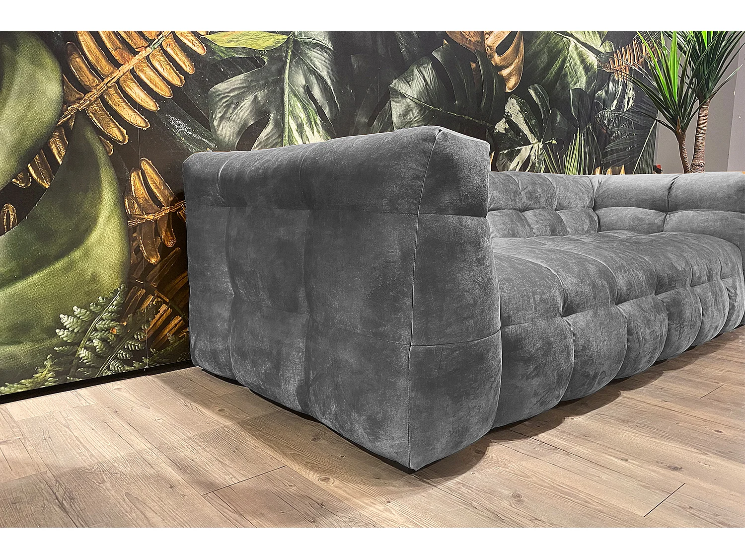 Sofa - Hellgrau Velvet - ROSARIO