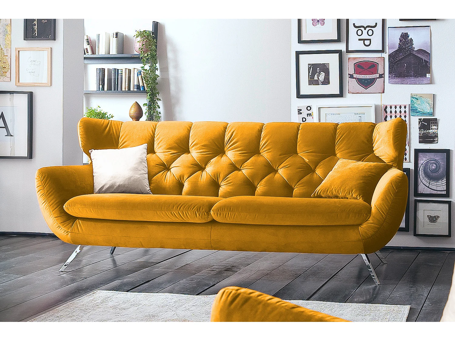 Sofa - Gelb Velvet - NINO