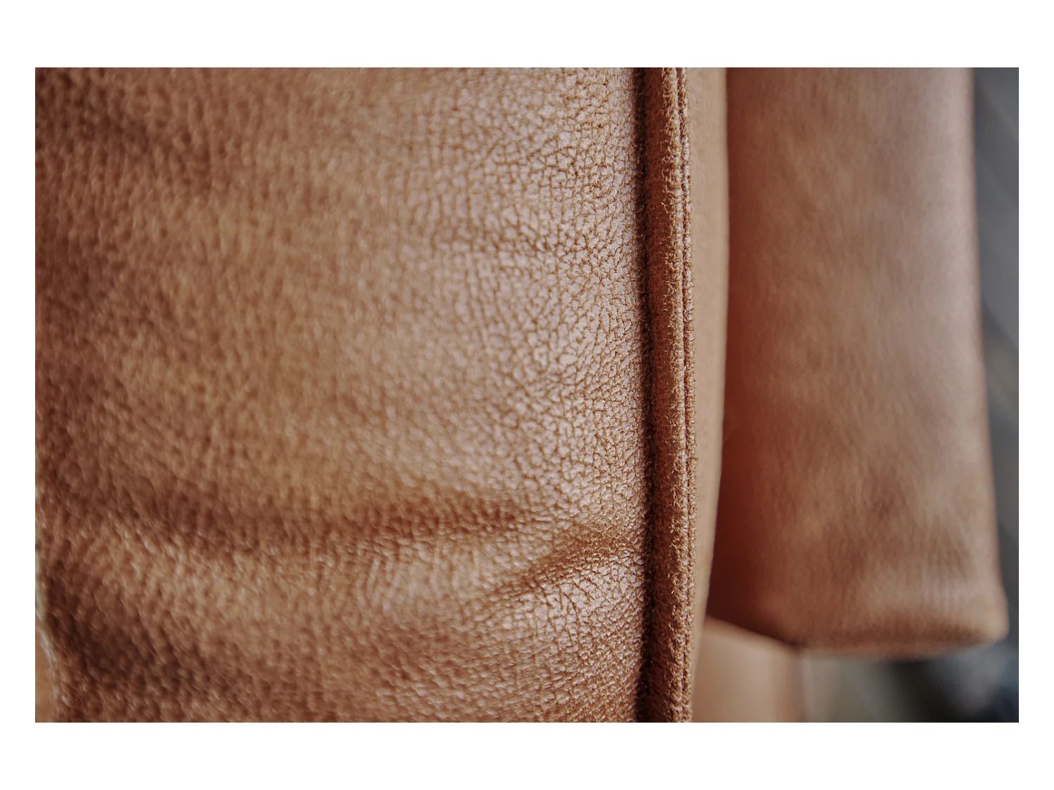 Ecksofa - Braun Kunstleder - VILNIUS