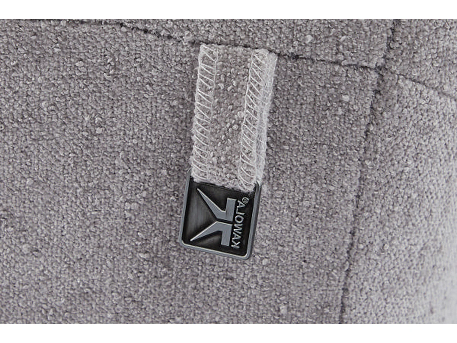 Ecksofa - Grau Webstoff - GARBO