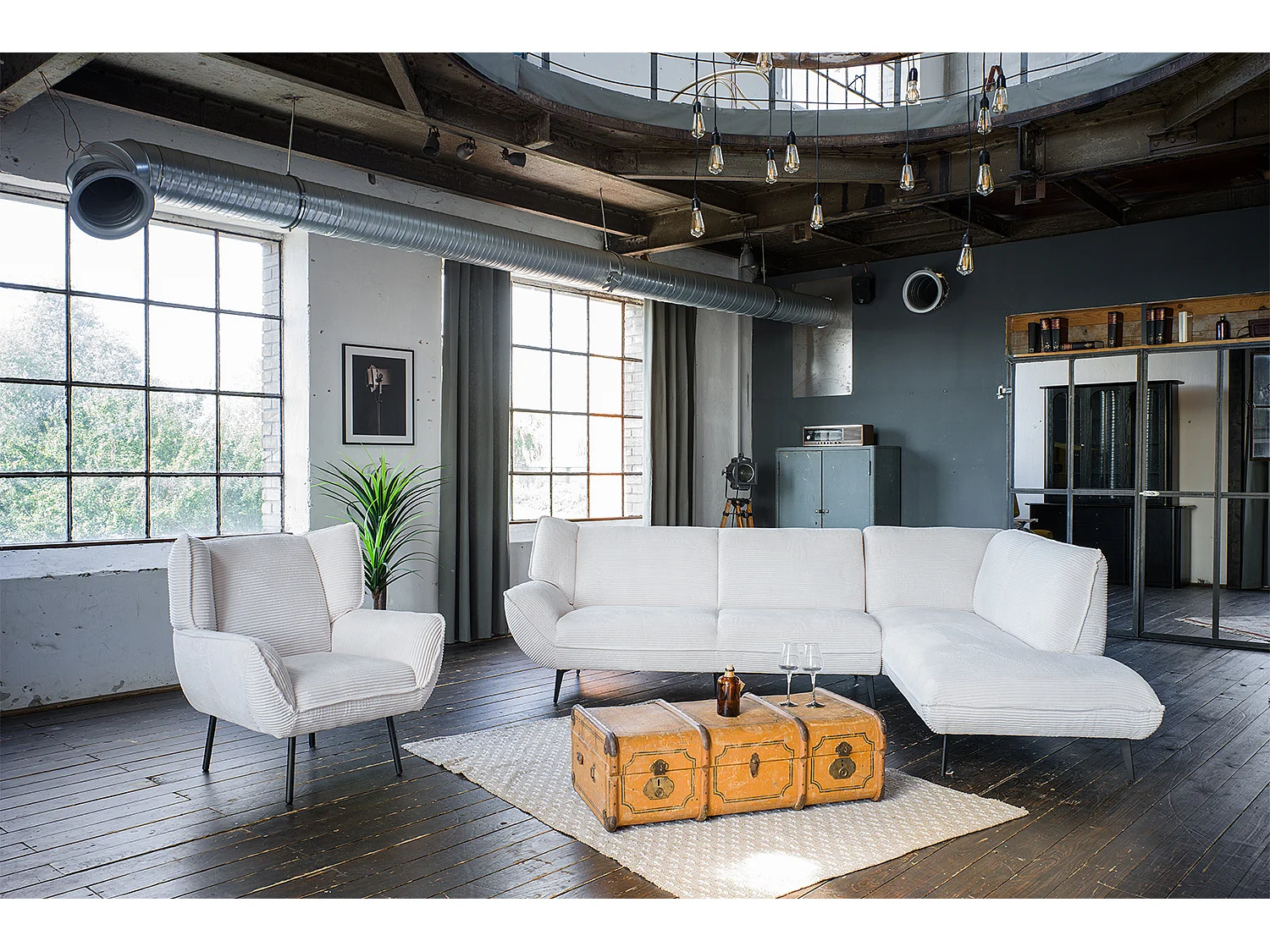 Sofá - blanco crema Pana - CALLA