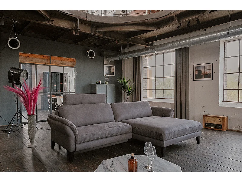 Sofá - Gris tela tejida - MALTA