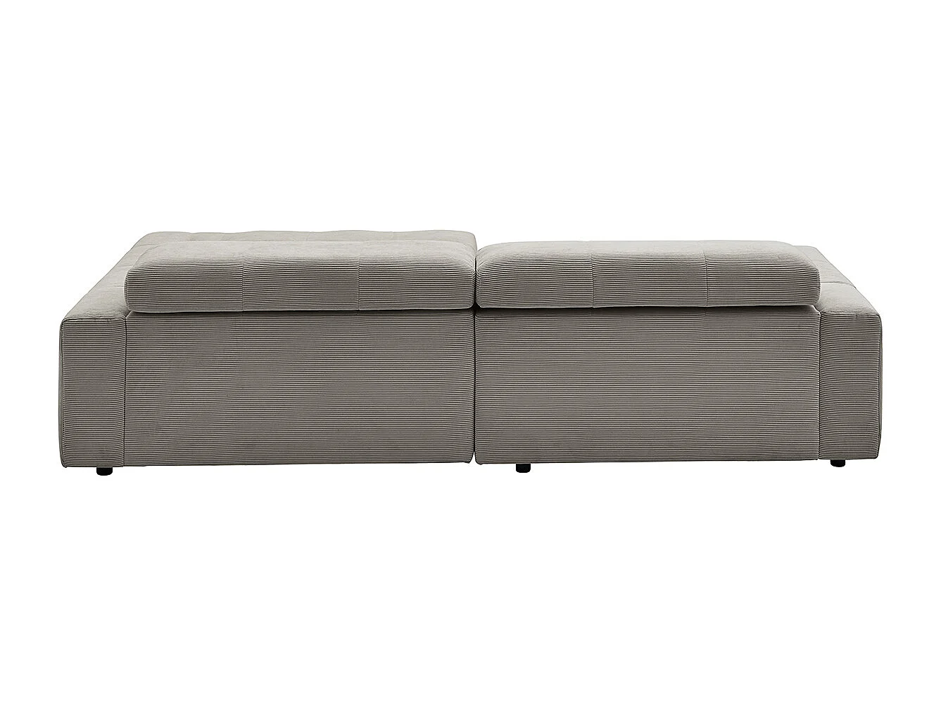 Ecksofa - Grau Cord - RENO