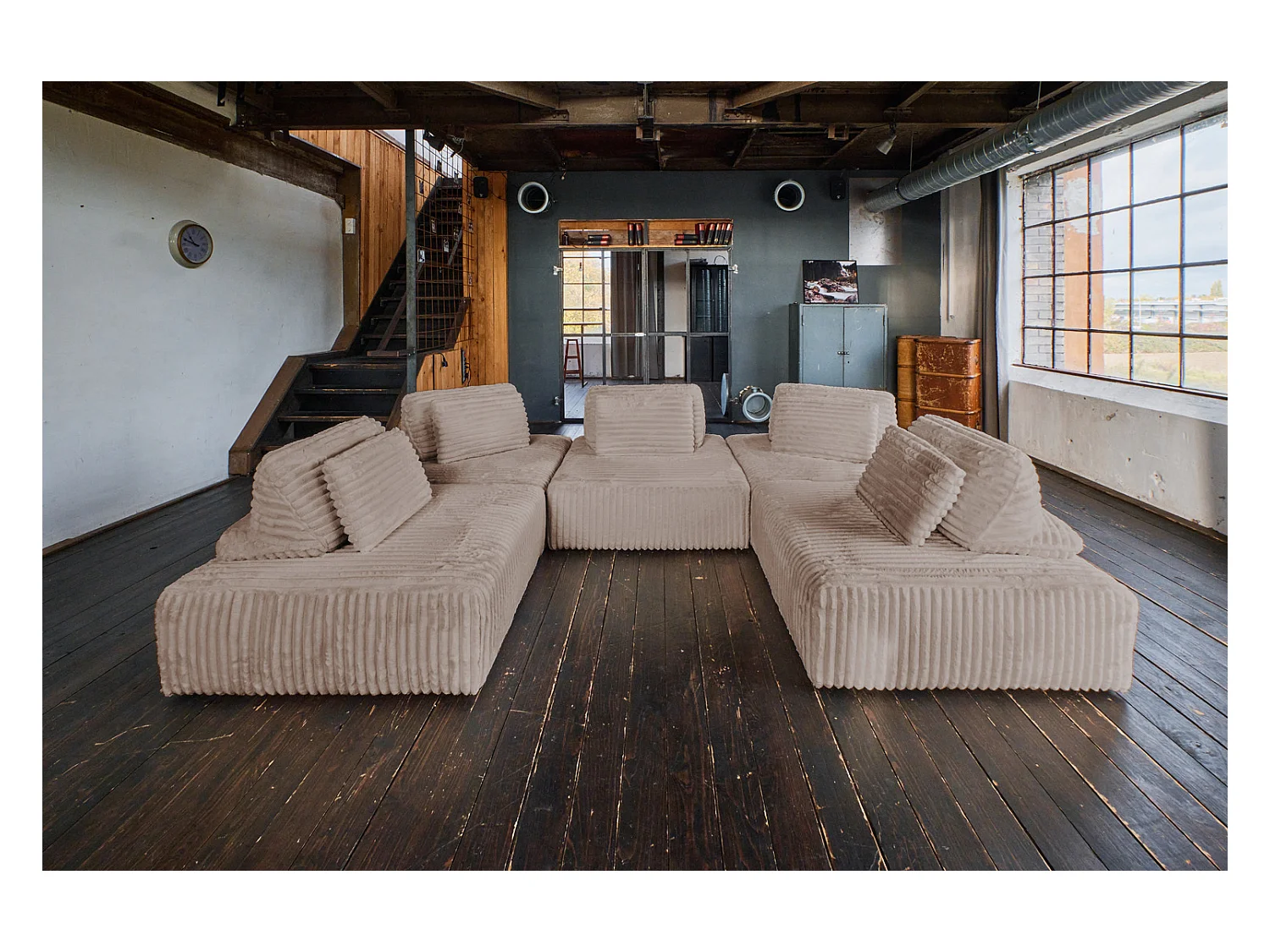 Modulsofa - Taupe Cord - WIOLO SOFT