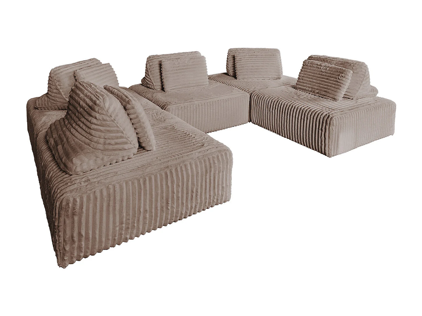 Modulaire - Taupe Koord - WIOLO SOFT