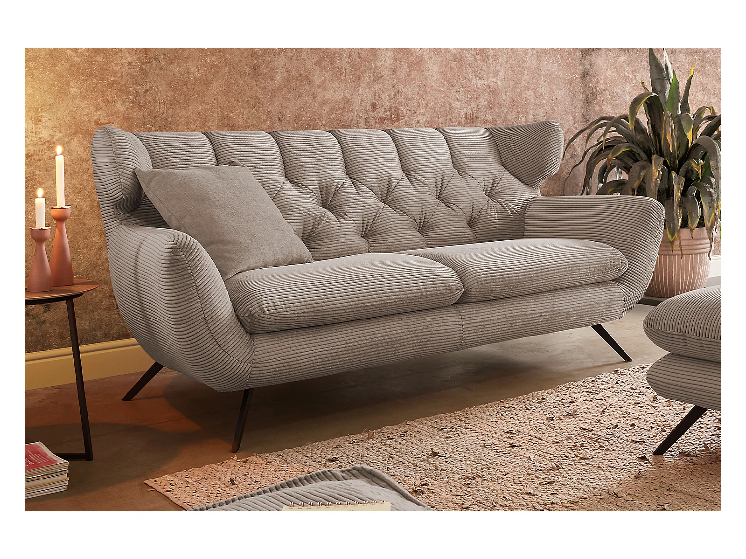 Sofa - Taupe Cord - CHARME