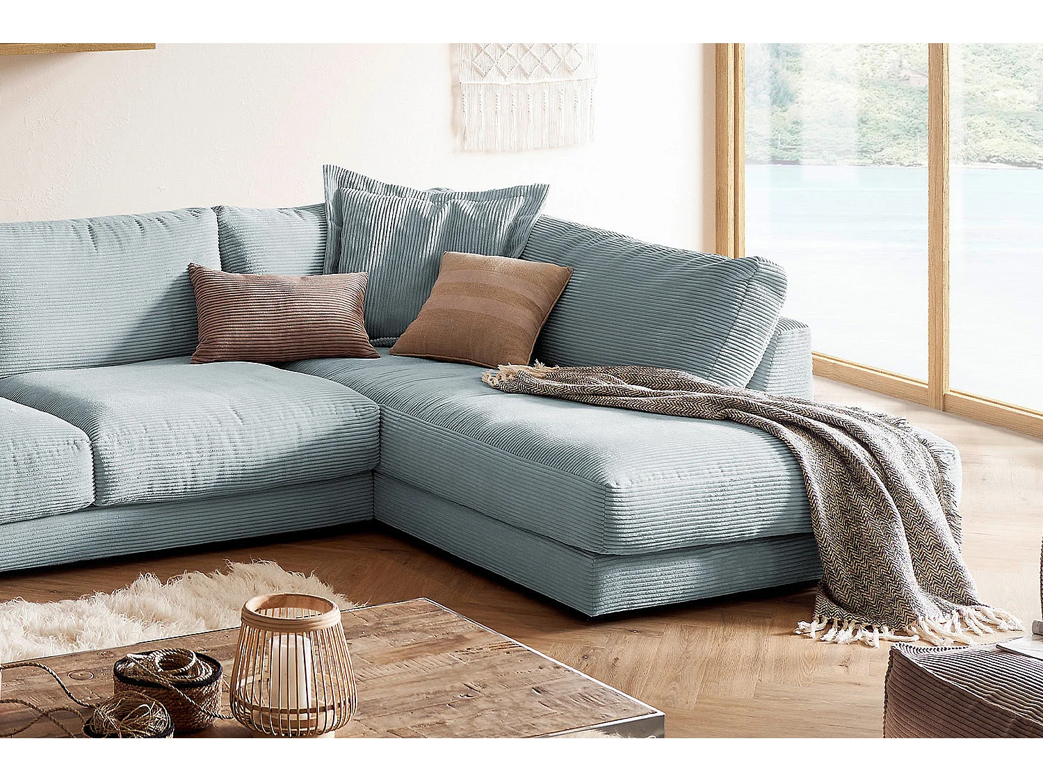 Levend - Lichtblauw Koord - MADELINE