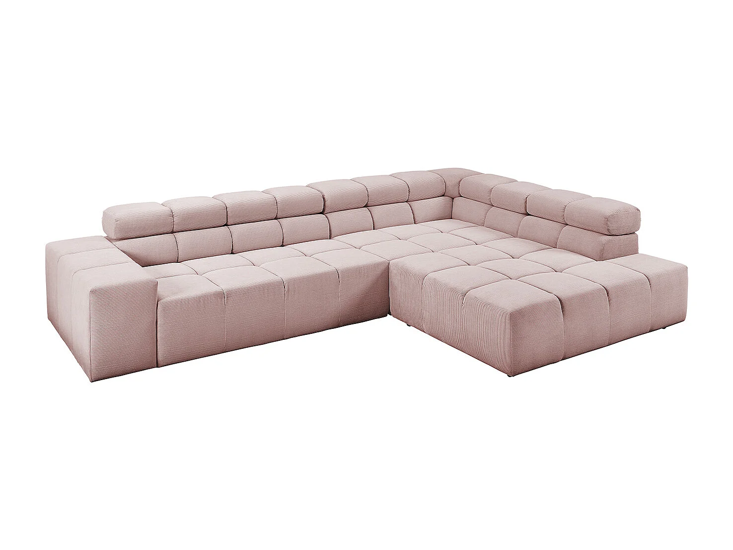 Ecksofa - Pink Cord - NEVADA