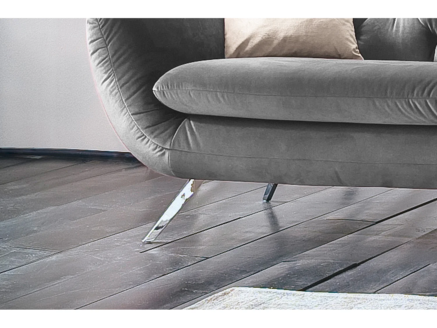 Sofa - Grau Velvet - CHARME