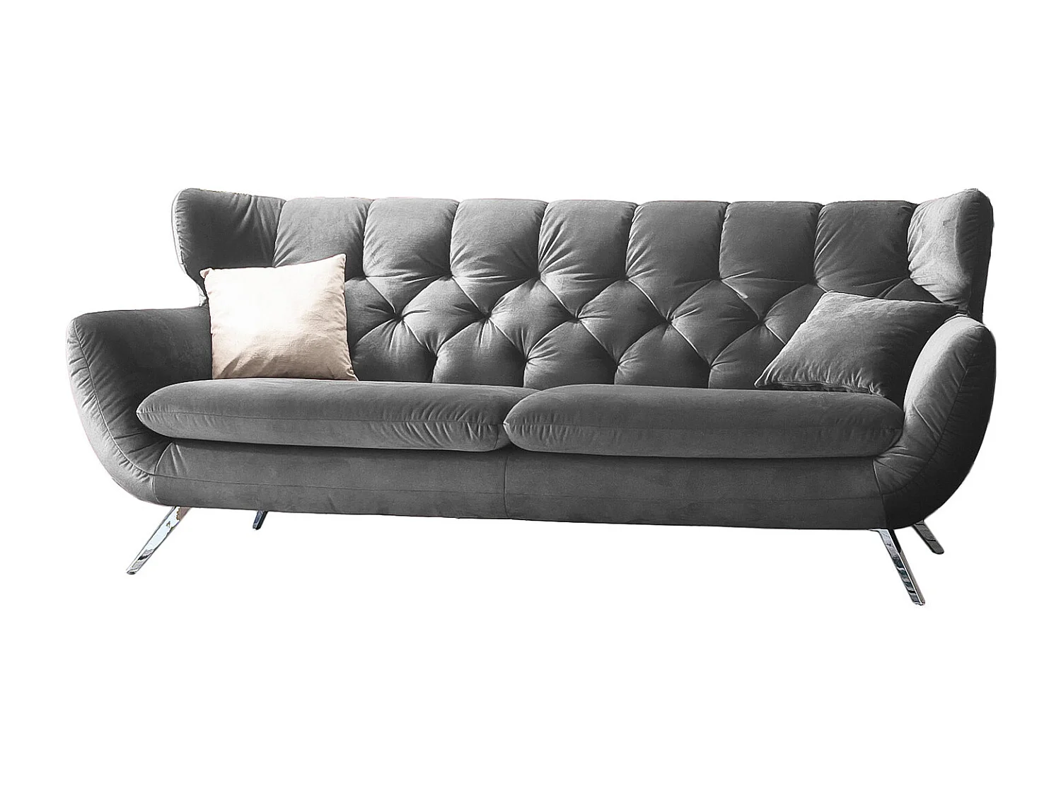 Sofa - Grau Velvet - CHARME