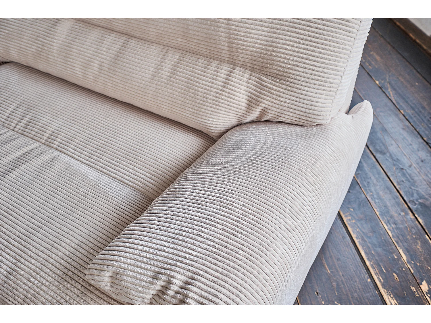 Canapé - marron Velours côtelé - CINE