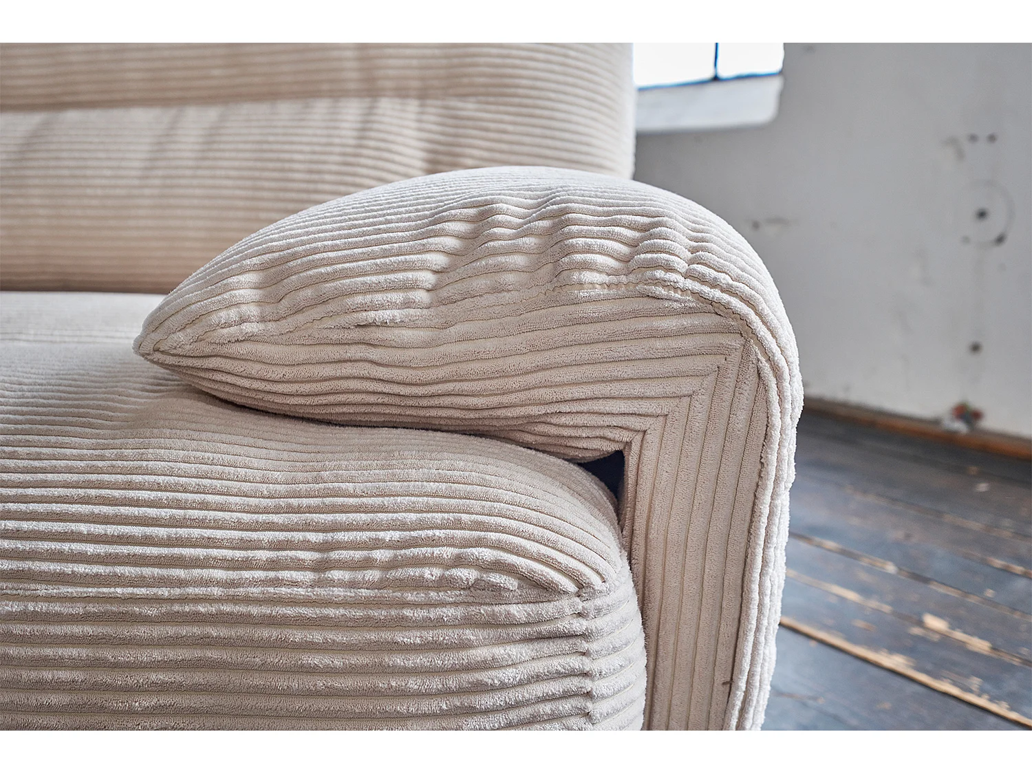 Canapé - marron Velours côtelé - CINE