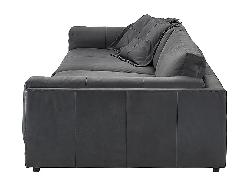 Bigsofa - Anthrazit Leder - RAINA