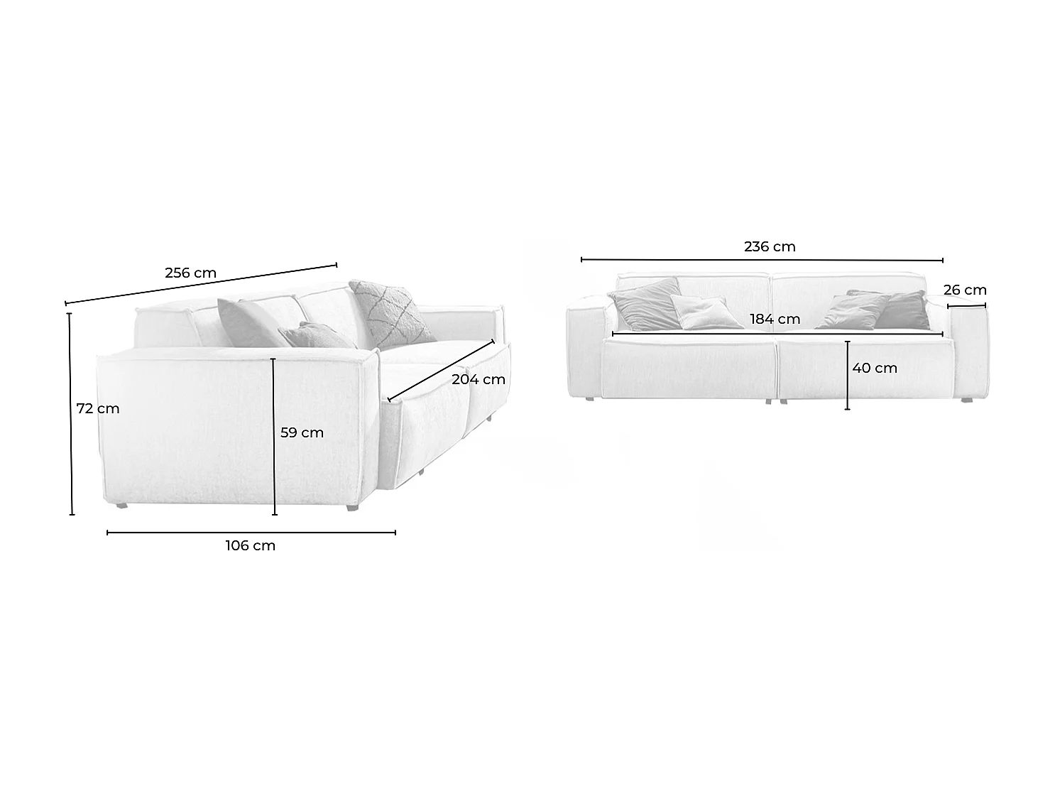 Set - beige tissu tissé - SAMU