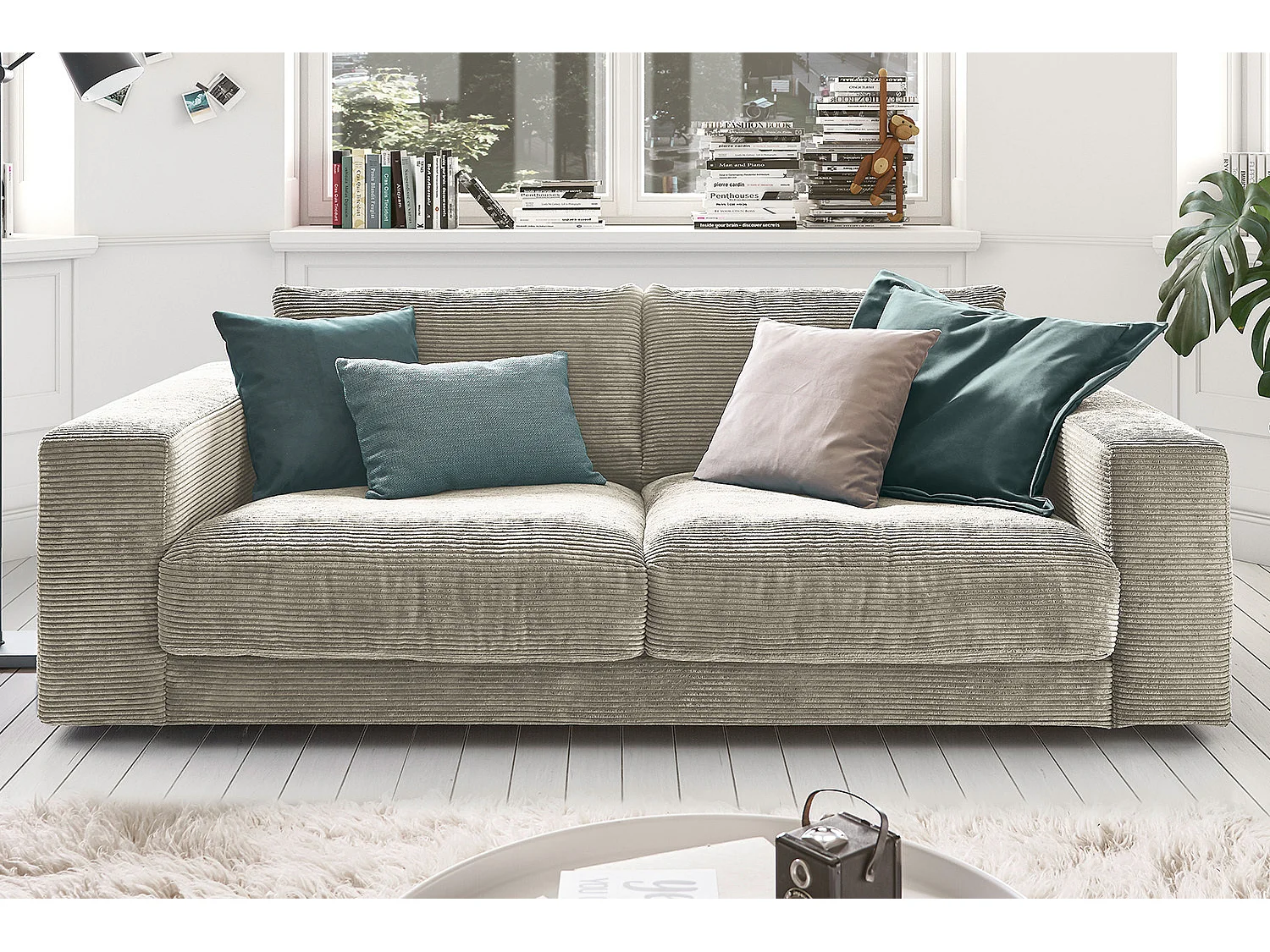 Sofa - Grau Cord - MADELINE