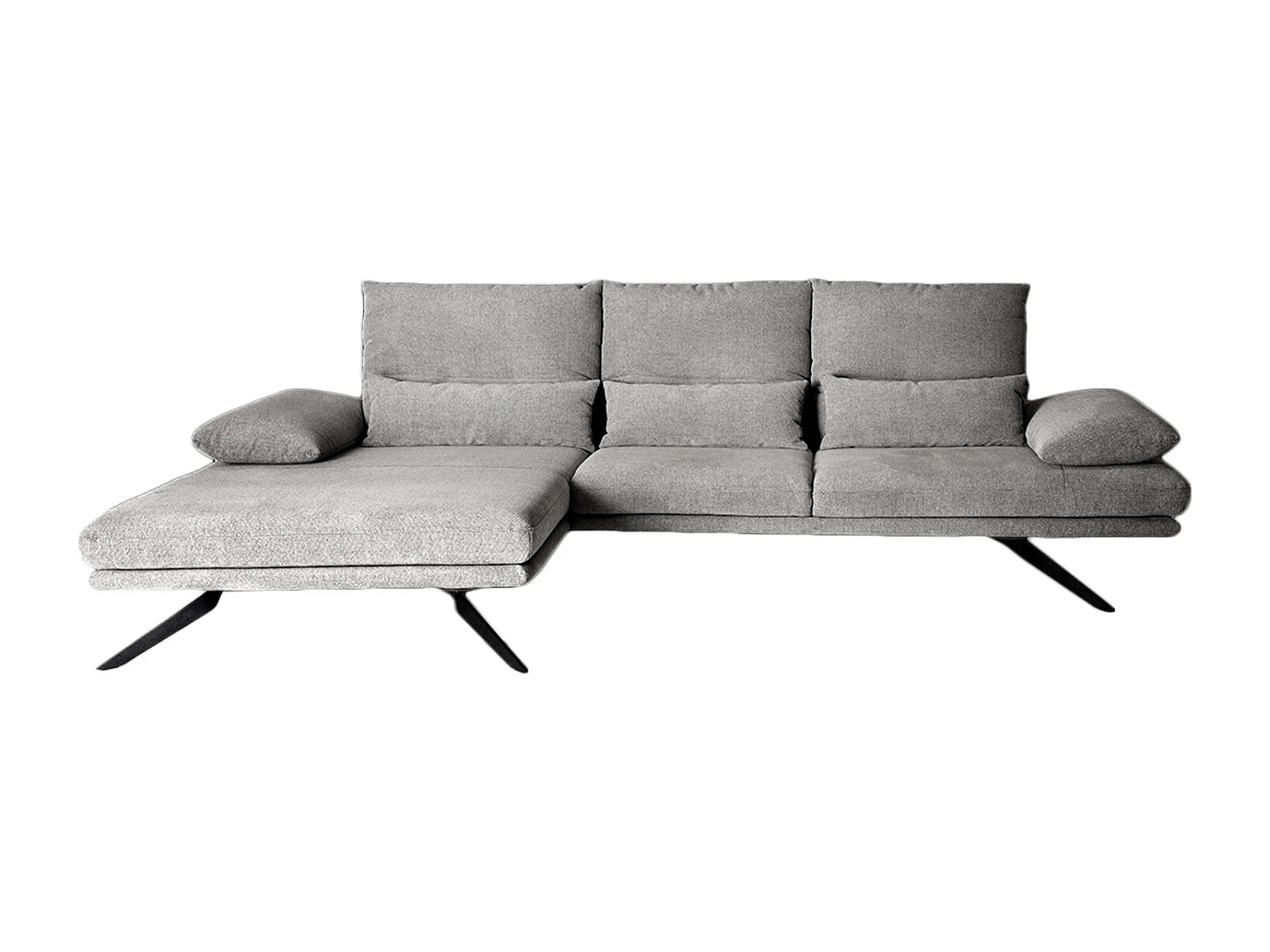 Canapé - gris clair tissu tissé - FENICE