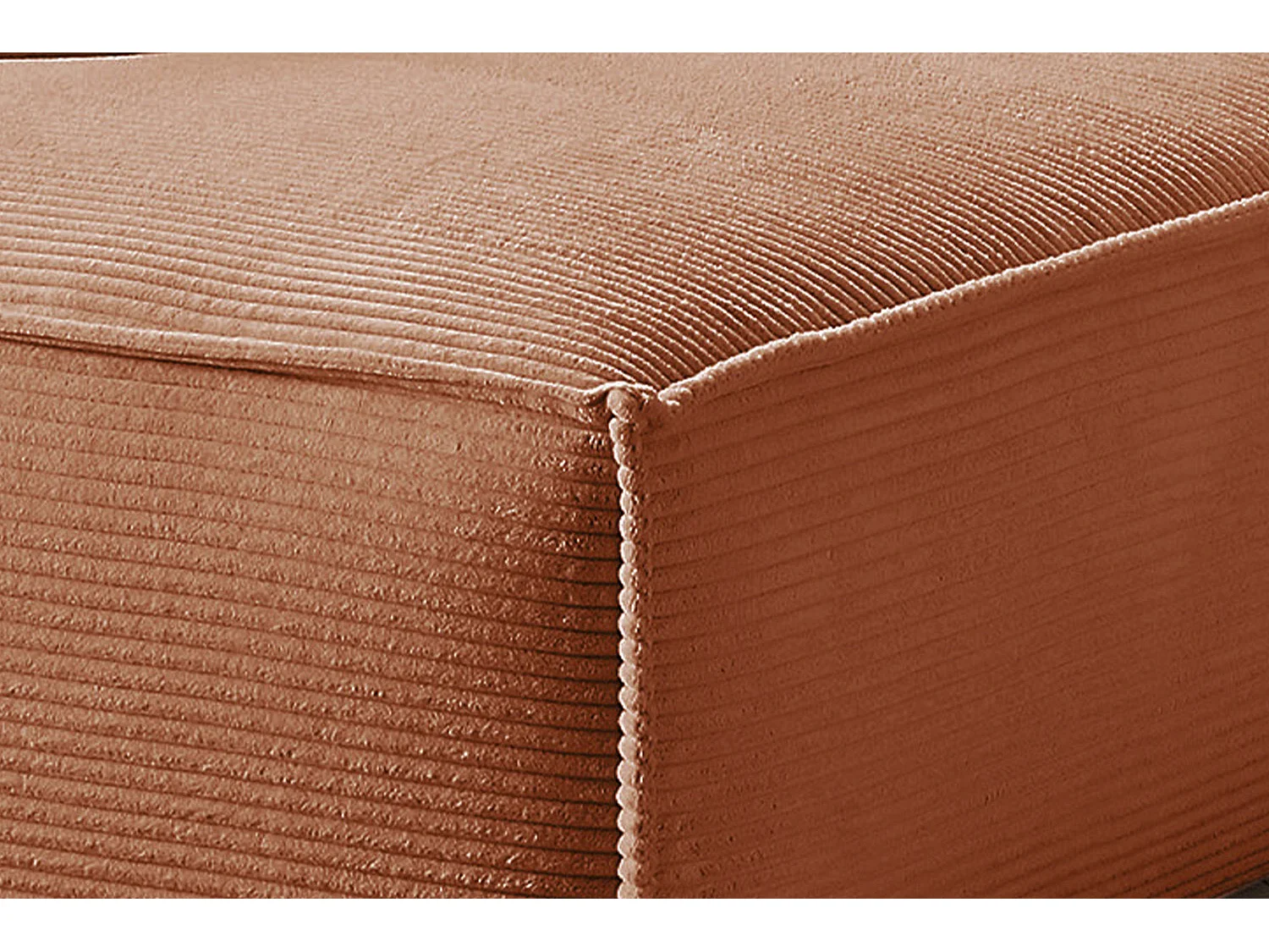 Canapé - marron Velours côtelé - SAMU