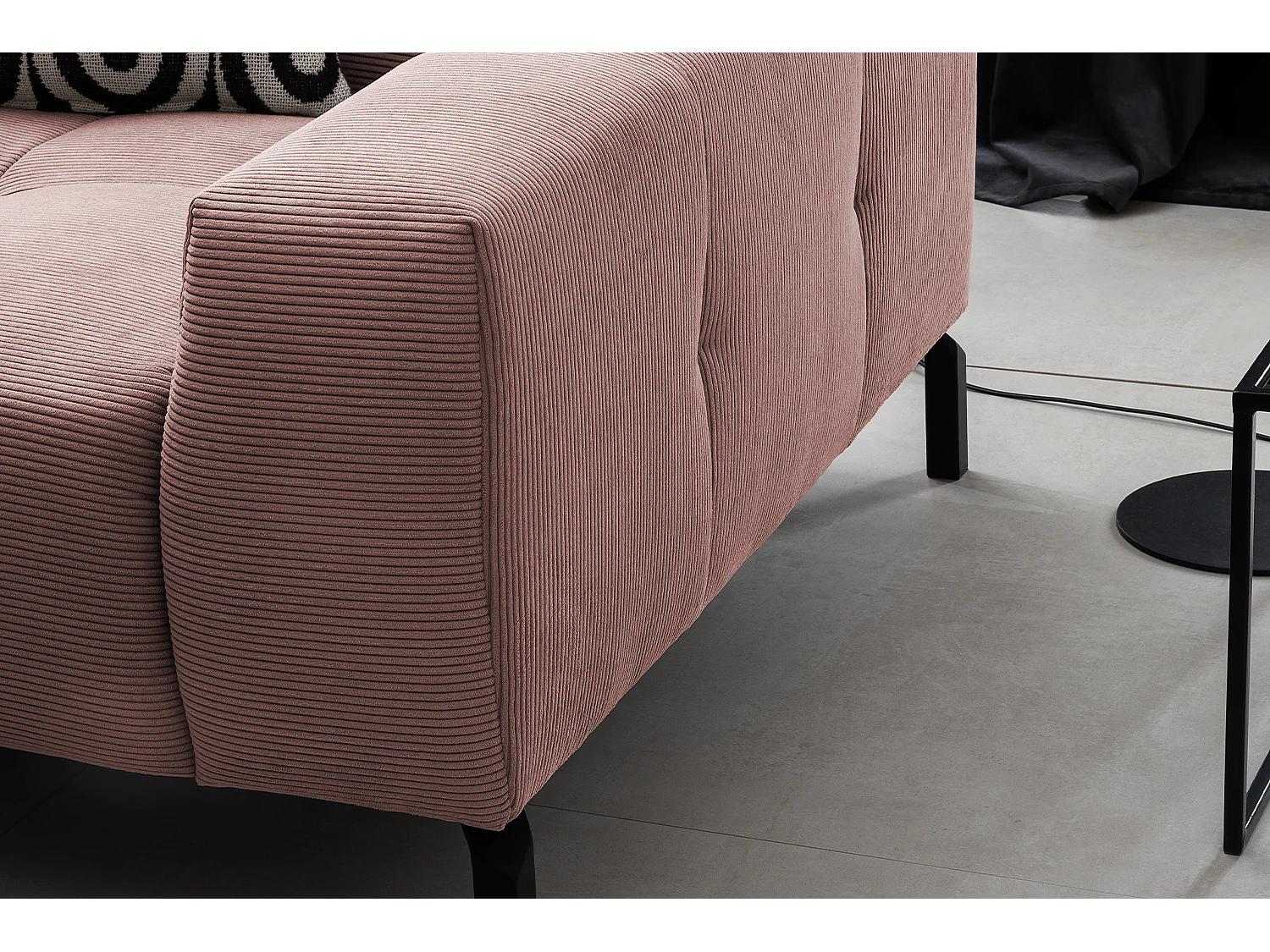 Ecksofa - Pink Cord - OHIO