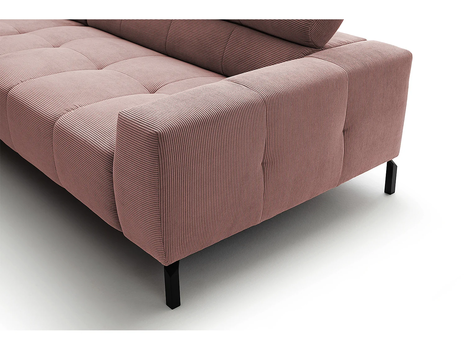 Ecksofa - Pink Cord - OHIO