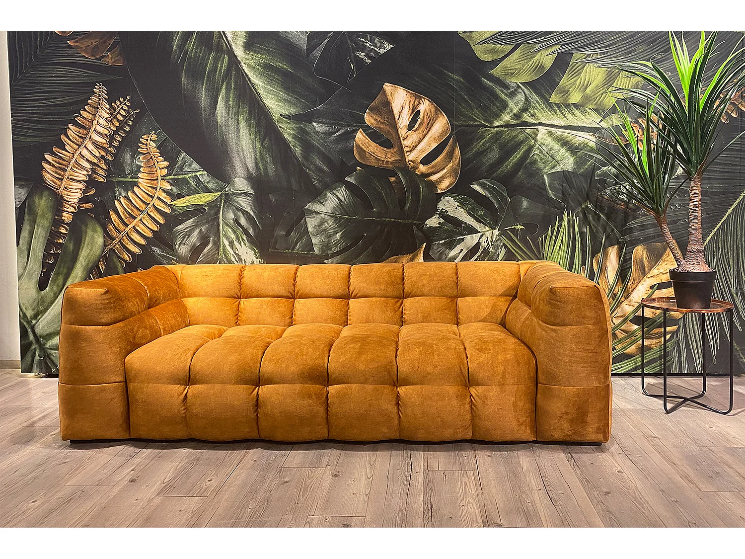 Sofa - Gold Velvet - ROSARIO