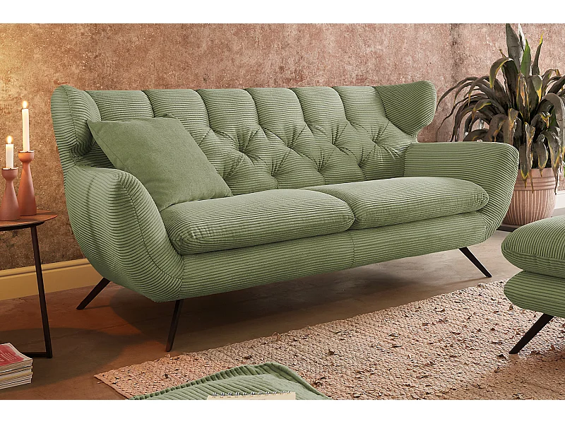 Sofa - Grün Cord - CHARME