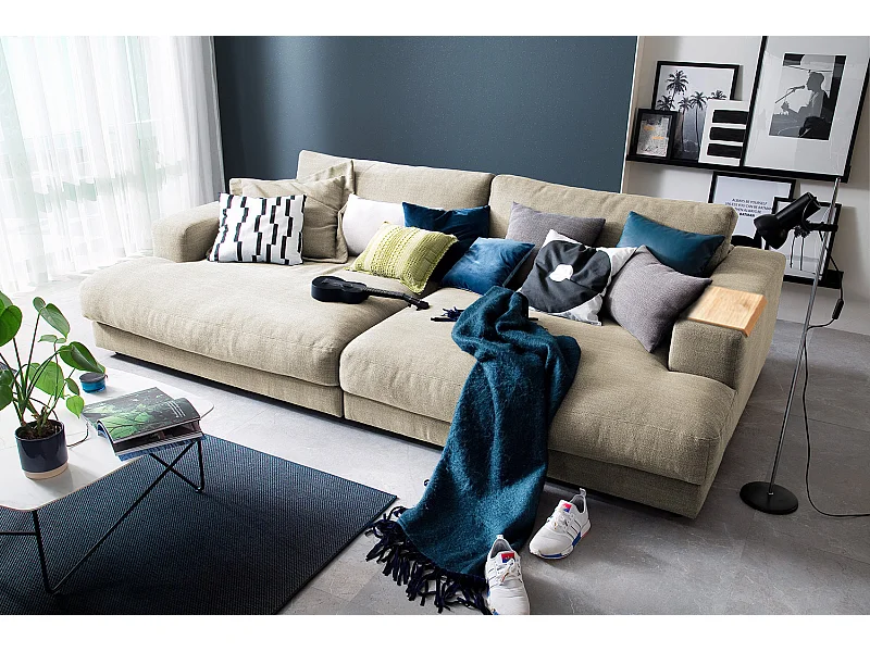 Big - Cremeweiß Webstoff - MADELINE