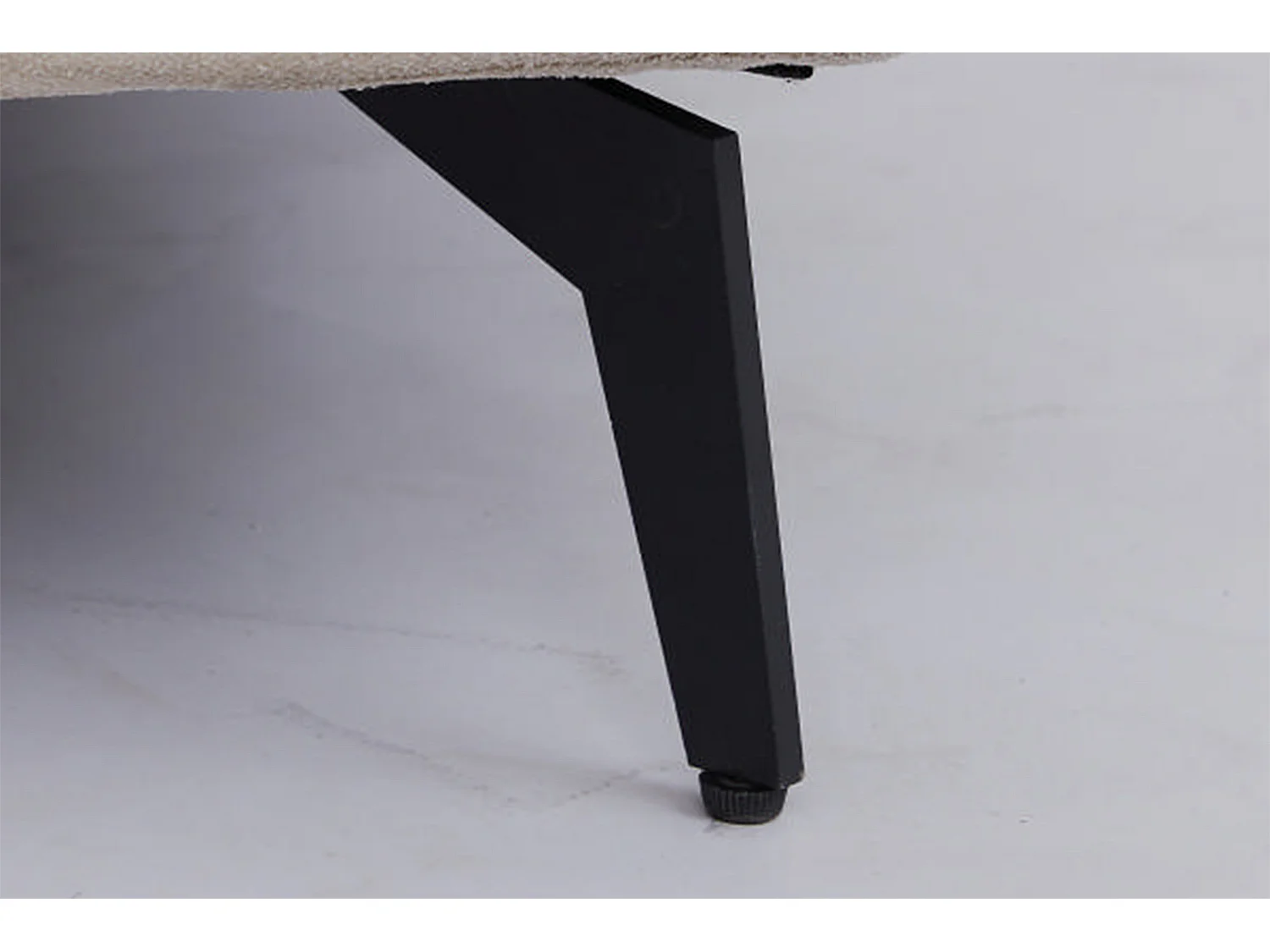 Ecksofa - Cremeweiß Webstoff - GARBO