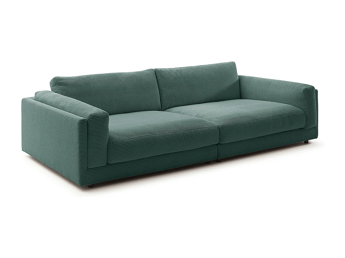 Divano - verde smeraldo Velluto a coste - RAINA