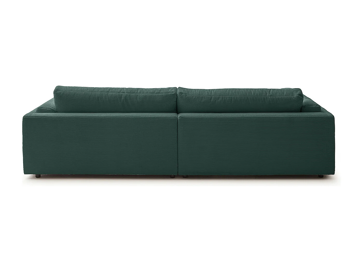 Canapé extra large - vert émeraude Velours côtelé - RAINA