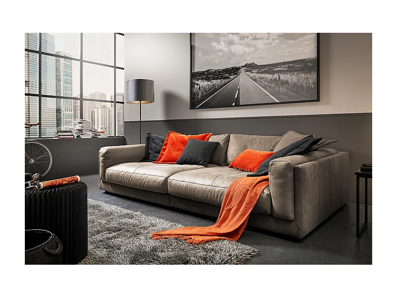 Big - Taupe Leder - RAINA