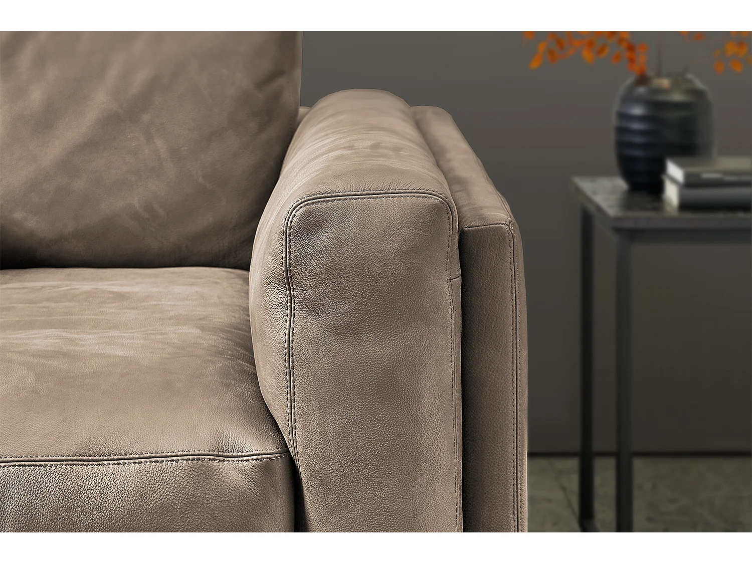 Big - Taupe Leder - RAINA