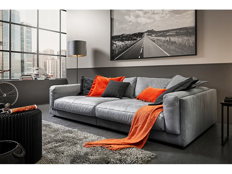 Divano - Grigio pelle - RAINA