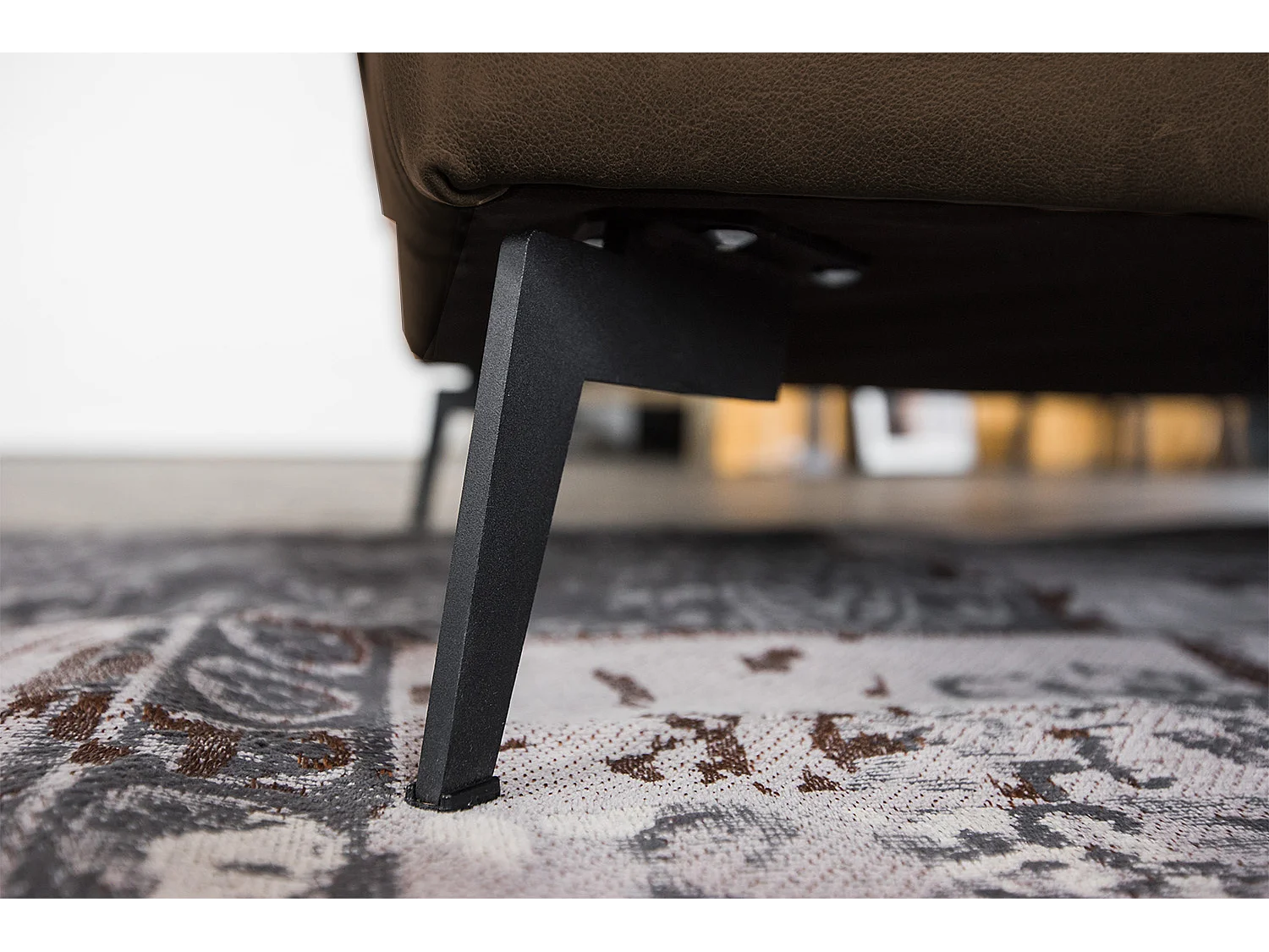 Ecksofa - Dunkelbraun Leder - BLOOM