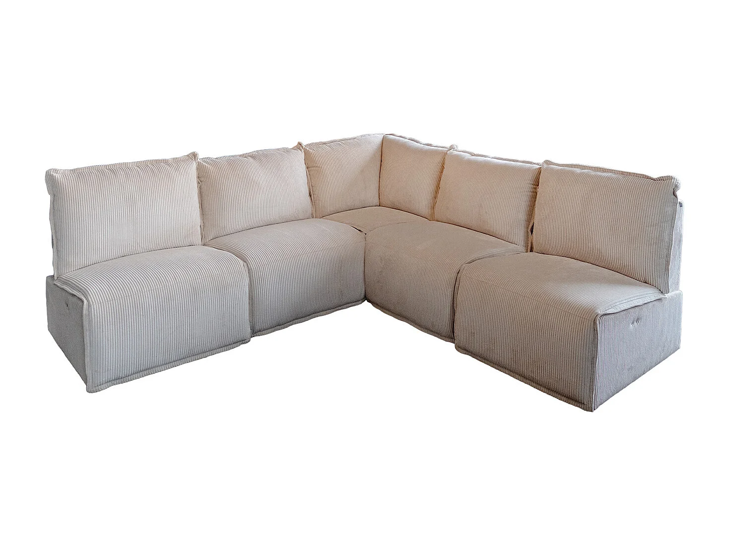 - bianco crema Velluto a coste - AURORA