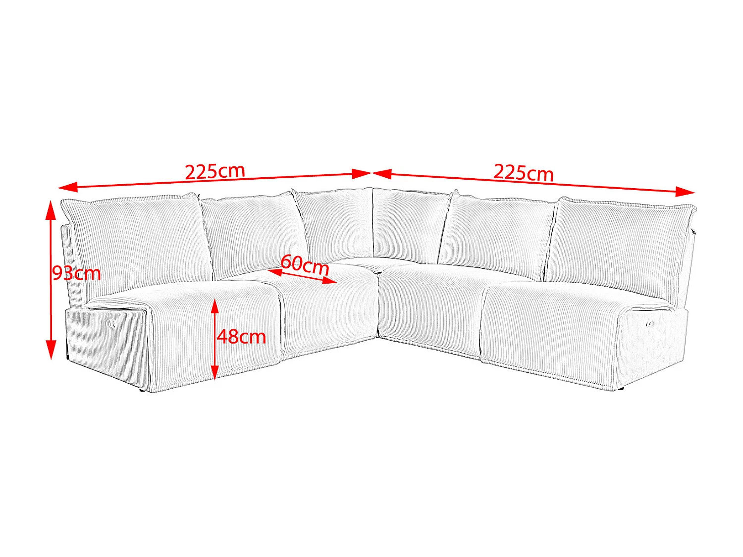 - bianco crema Velluto a coste - AURORA