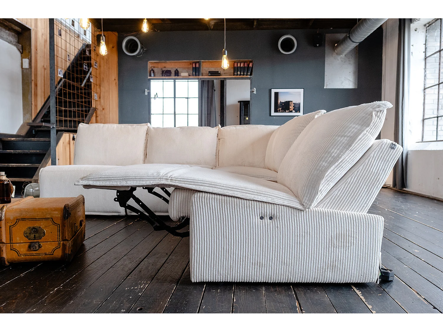 - bianco crema Velluto a coste - AURORA