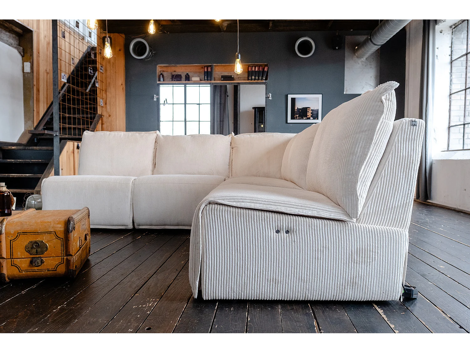 - bianco crema Velluto a coste - AURORA