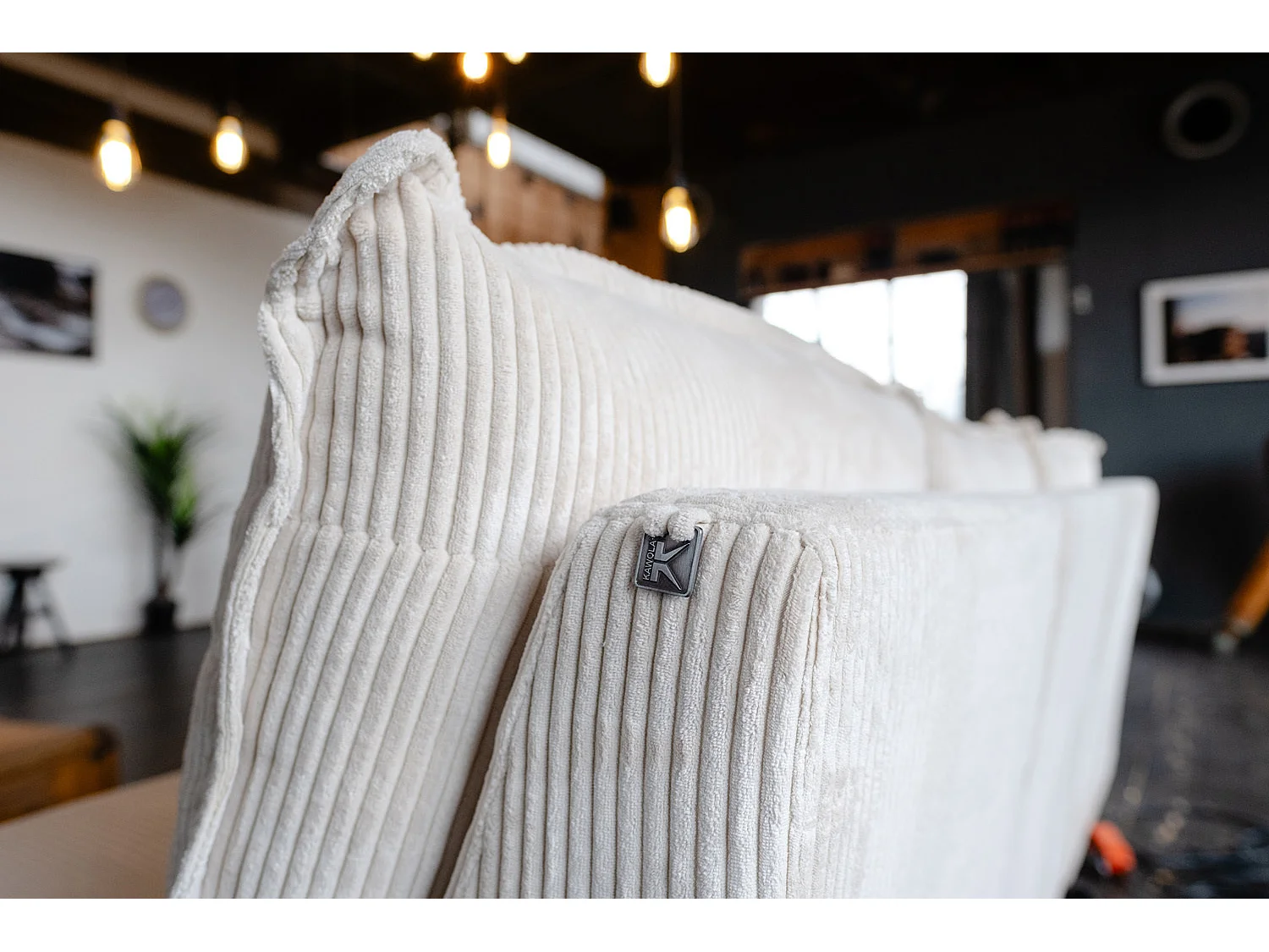 - bianco crema Velluto a coste - AURORA