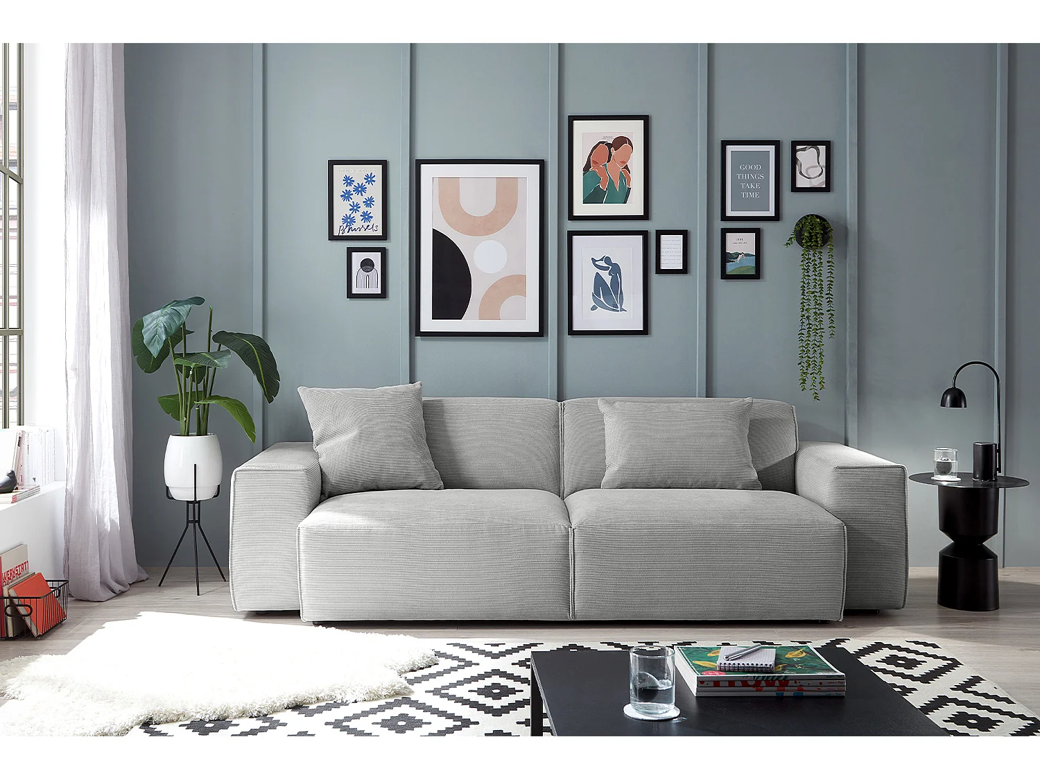 Sofa - Silber Cord - RANI