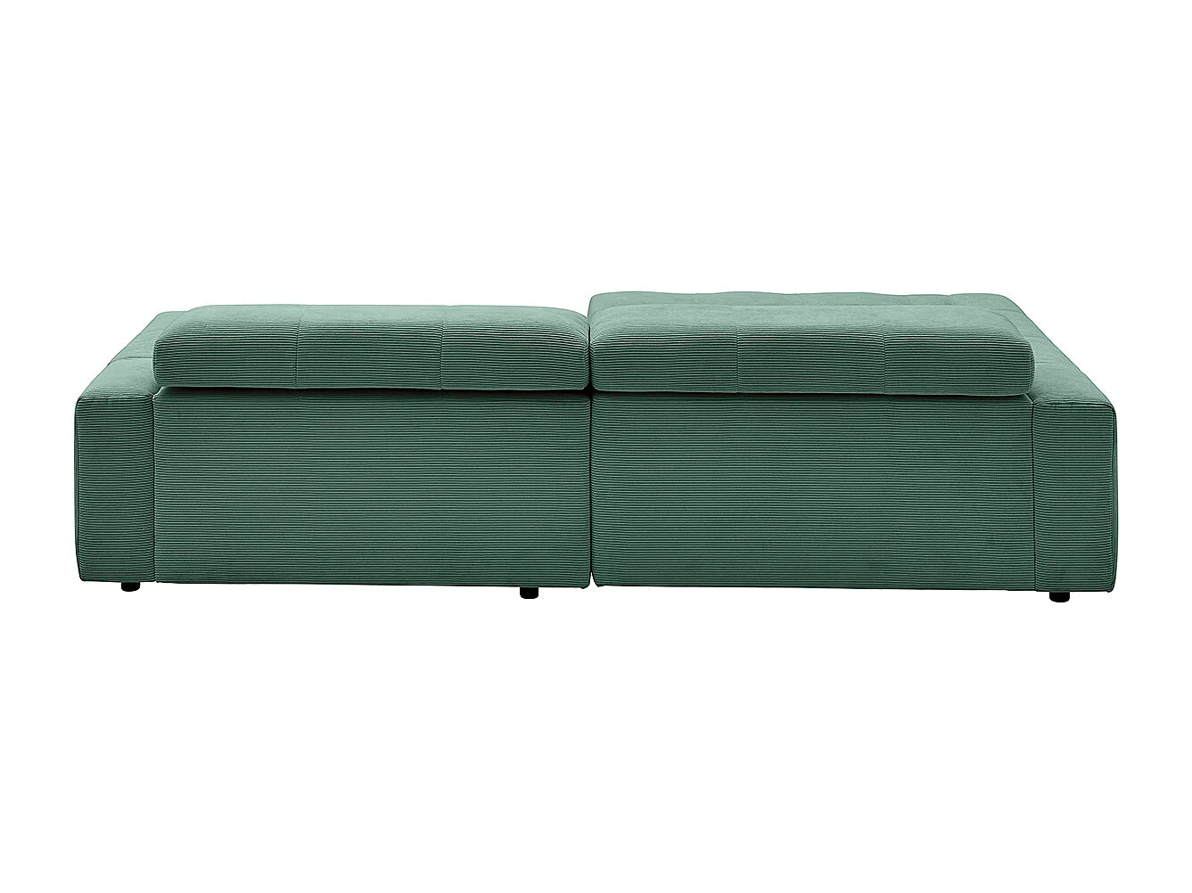 Canapé - vert émeraude Velours côtelé - RENO