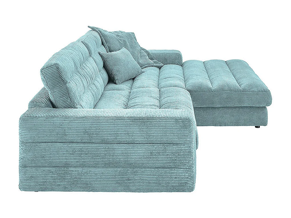 Canapé - bleu clair Velours côtelé - LANA