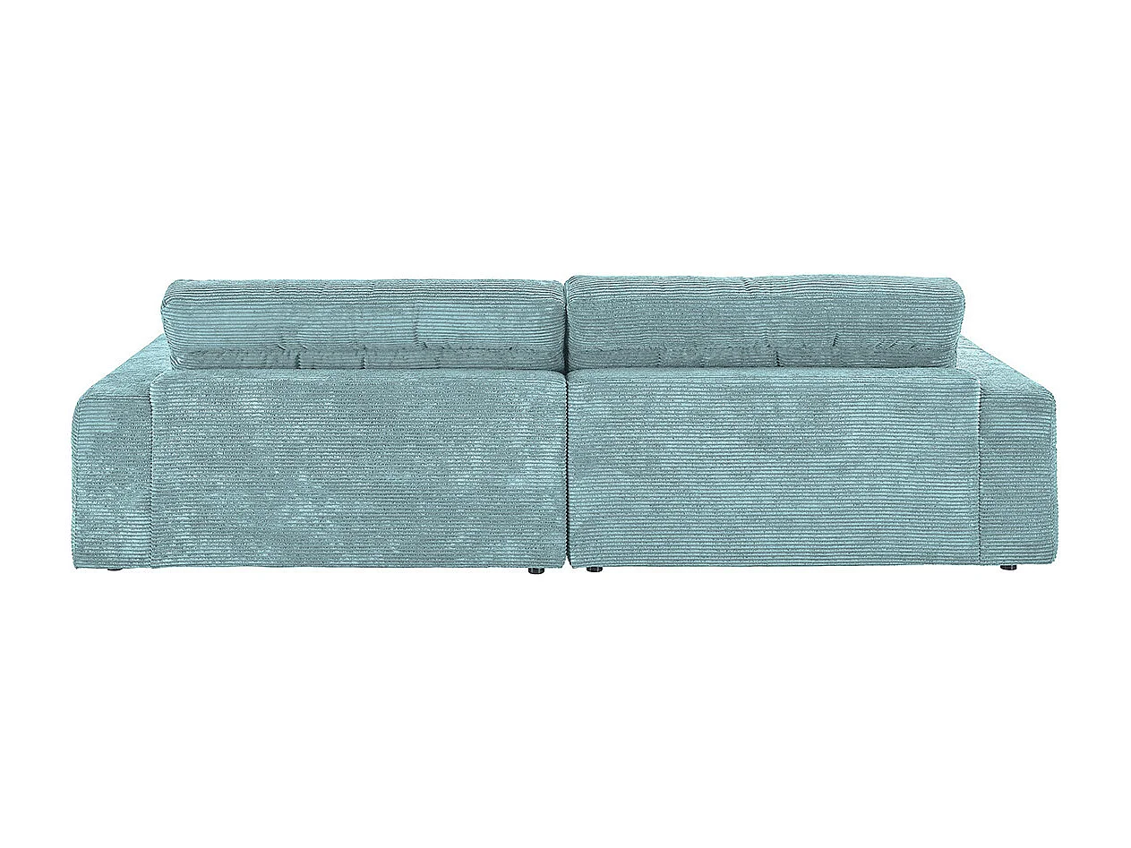 Canapé - bleu clair Velours côtelé - LANA
