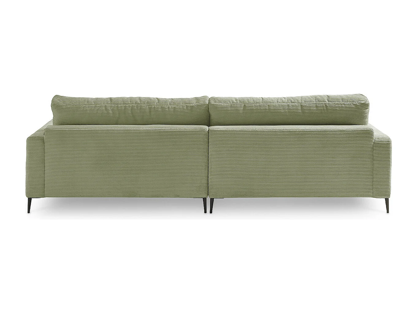 Ecksofa - Grün Cord - CARA