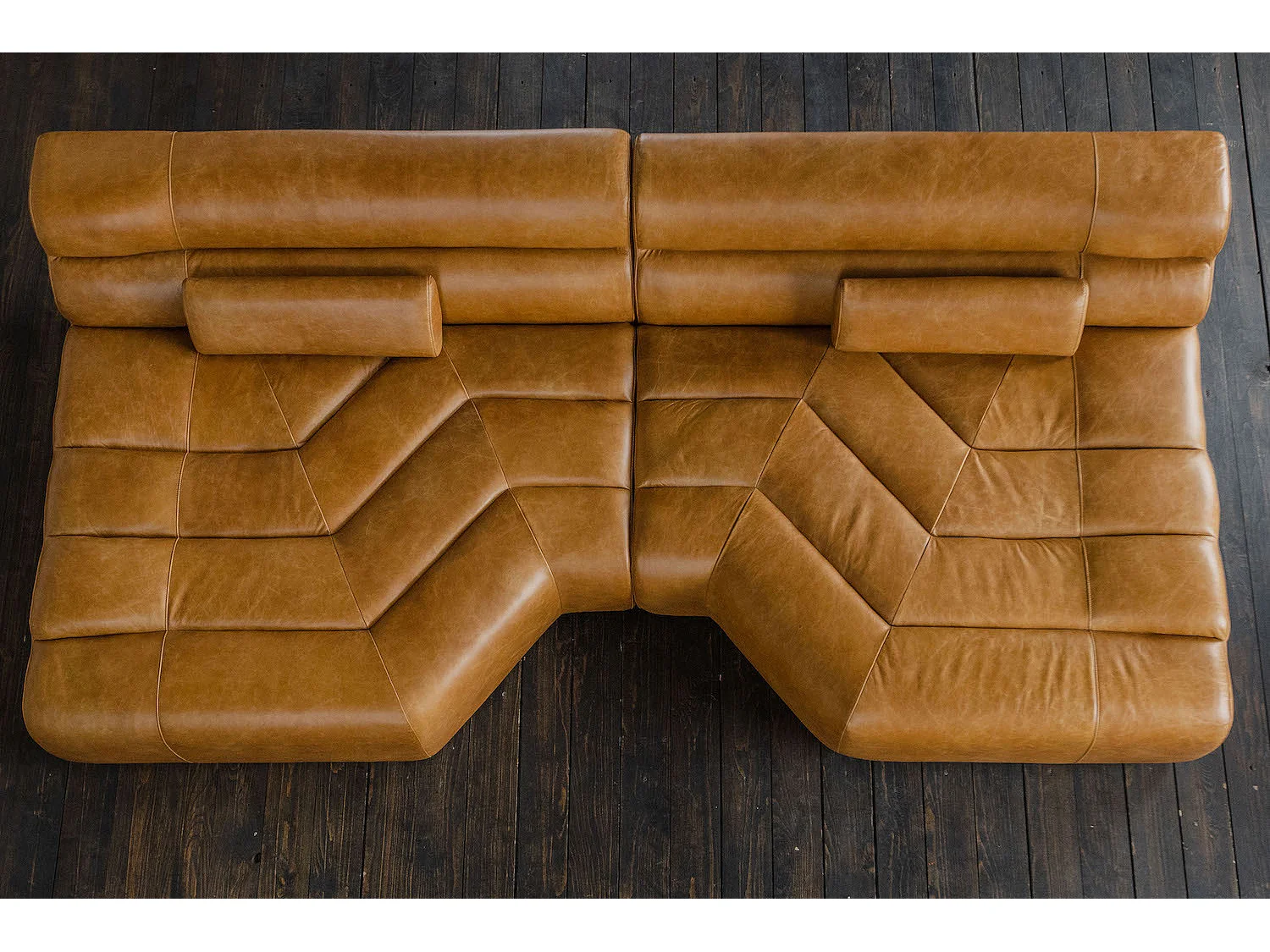 Bigsofa - Braun Leder - TARA