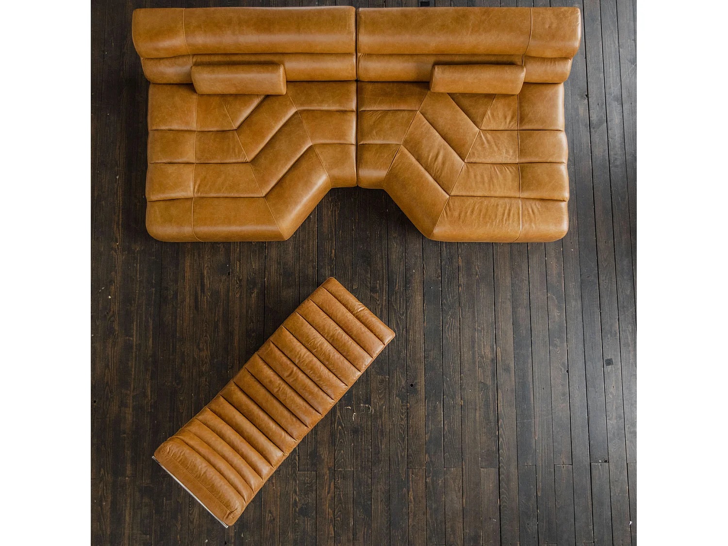 Bigsofa - Braun Leder - TARA
