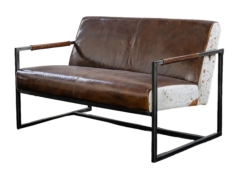 Canapé - marron cuir - LIANO