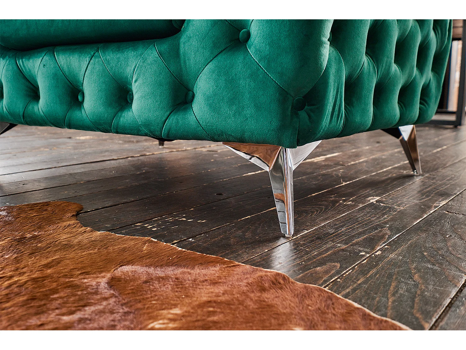 Sofa - Grün Velvet - NARLA