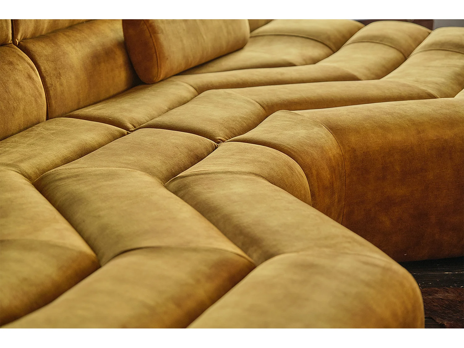 Sofá - oro terciopelo - TARA