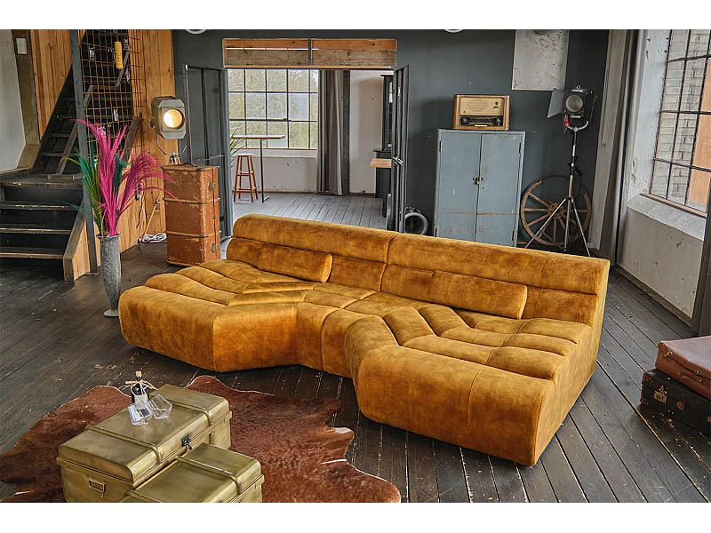 Sofá - oro terciopelo - TARA