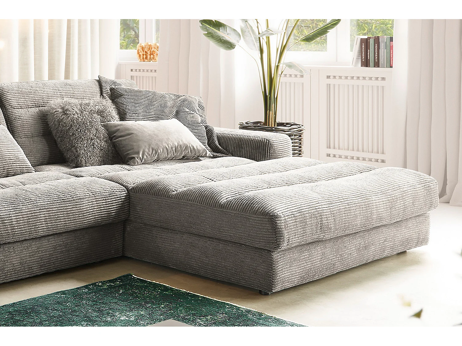 Divano - grigio pietra Velluto a coste - LANA